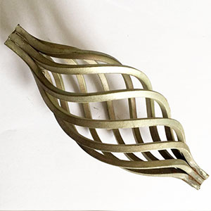 Wrought iron baskets