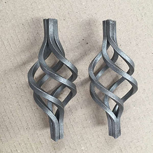 Wrought iron baskets