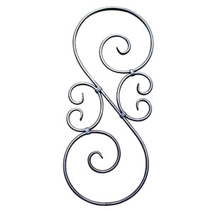 Wrought iron fence panel