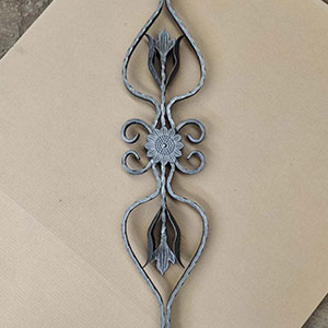 Wrought iron fence panel