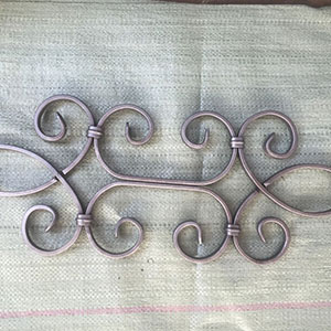 Wrought iron fence panel