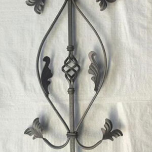 Wrought iron fence panel