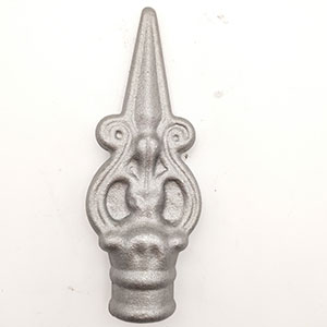 Wrought iron forged steel spea