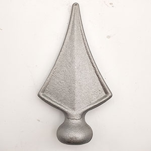 Wrought iron forged steel spea