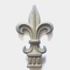 Wrought iron forged steel spea