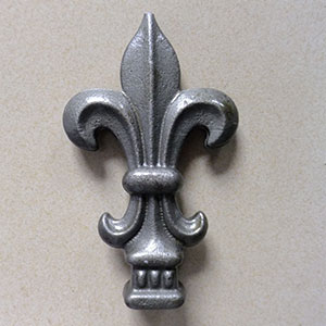 Wrought iron forged steel spea