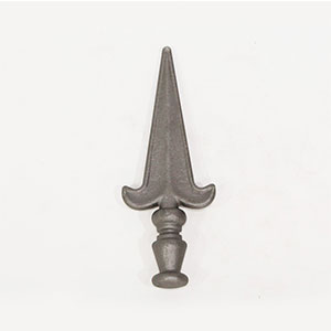 Wrought iron forged steel spea