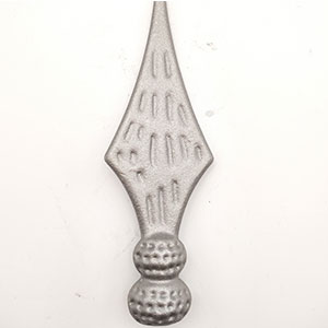 Wrought iron forged steel spea